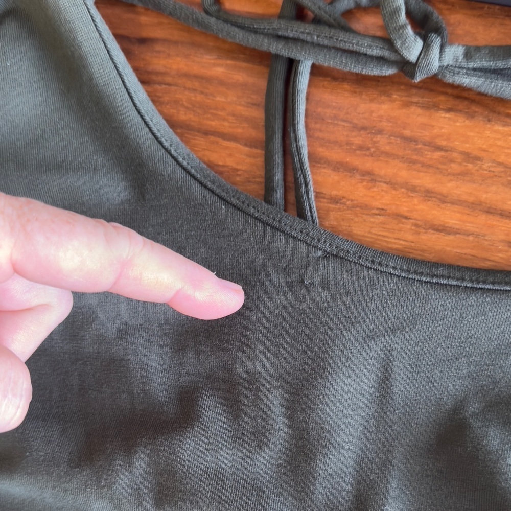 Universal Standard Olive Green Casual Dolman Sleeve Dress - Picture 9 of 11